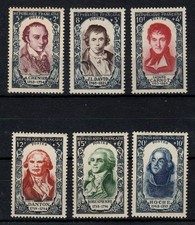 YV 867 à 872 N** MNH , Célébrités 1950 complète , Cote 100 Euros (DT192)