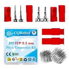 JST SYP 2.5 mm Pitch 2-Pin Electronic Connector IC Male Plugs, Female Sockets...