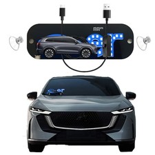 Light Signs for Car LED, USB Type-C Touch Dimmer Control, Suction Cup Blue