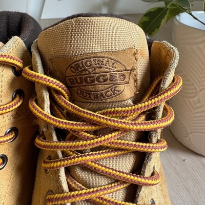 Original Rugged Outback Men’s Tan Suede Lace-Up Work Boots Men main image 2
