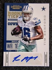 TIM BENFORD Rookie Ticket Autograph Card 2012 Panini Contenders #190. rookie card picture