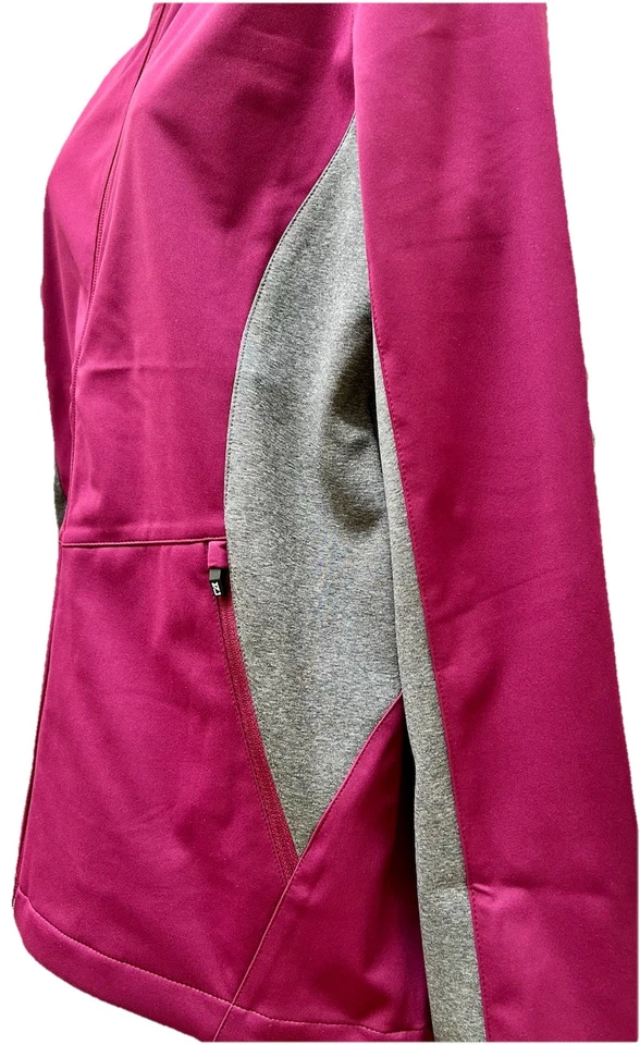 Chaqueta Cutter & Buck Navigate Softshell Cremallera Completa Borgoña WeatherTech Pequeña NUEVA Foto 2 de 4