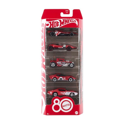 1:64 Hot Wheels - 2025 Mattel's 80th Anniversary set of 5