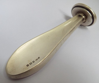SUPERB CLEAN CONDITION ENGLISH ANTIQUE 1913 SOLID STERLING SILVER DESK WAX SEAL