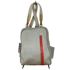 PRADA 1999SS SPORT Zaino Vintage Nylon Grigio Rosso Uomo Borsa a Tracolla Day...