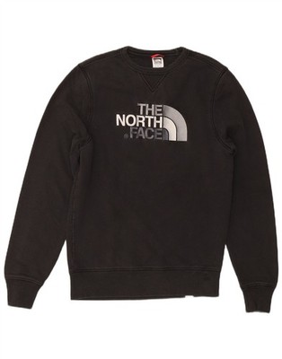 THE NORTH FACE Herren Grafik Sweatshirt Pullover Small Schwarz Baumwolle KV17