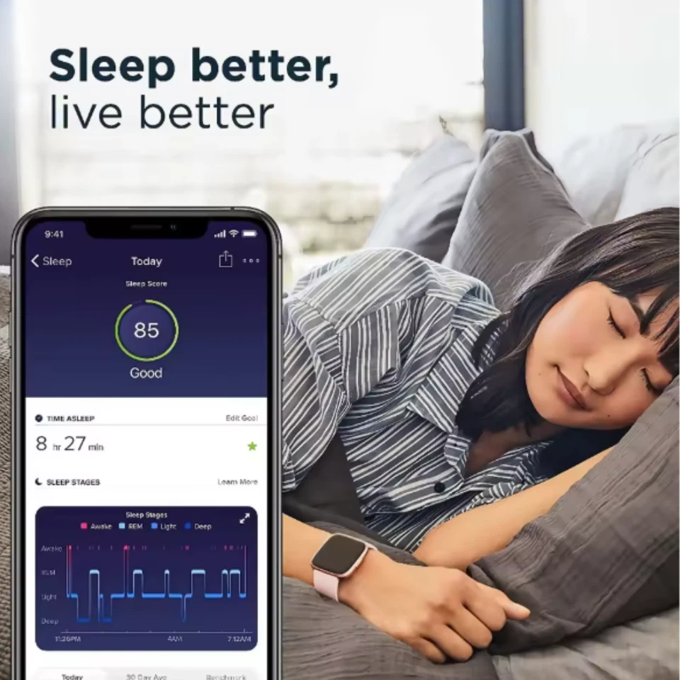 New Fitbit Versa 2 Fitness Health Smartwatch Heart Rate Monitor Activity Tracker - image 4 of 4