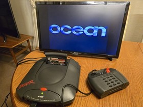 Atari Jaguar Console With 2 Games Cybermorph Theme Park RCA Composite Lead