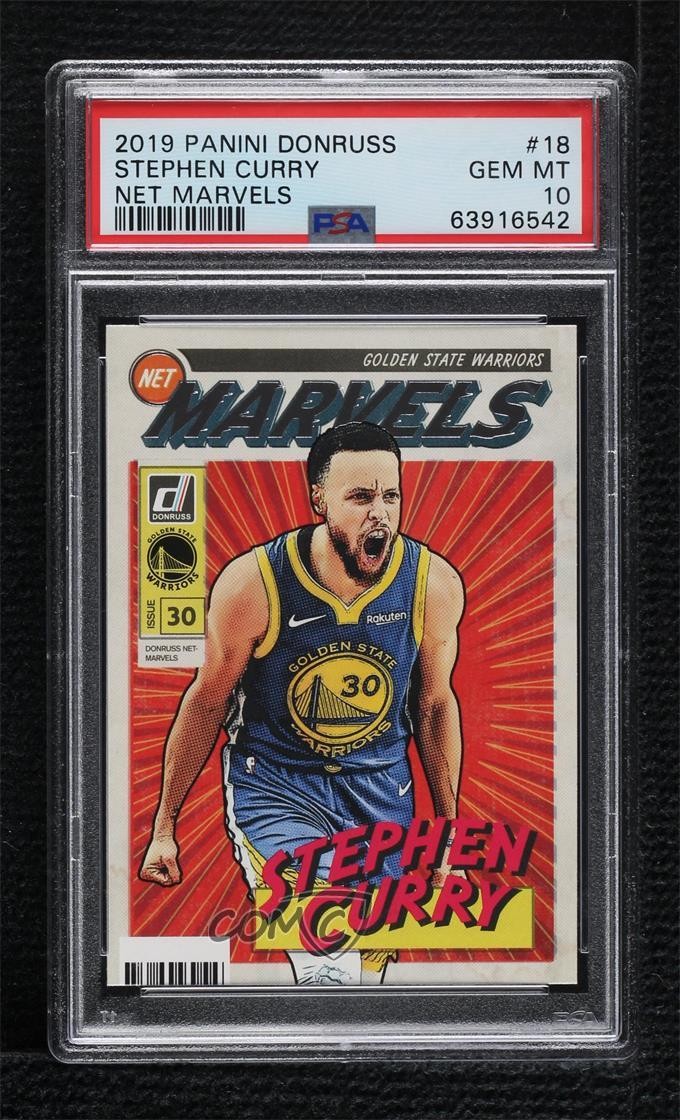 2019-20 Panini Donruss Net Marvels Stephen Curry #18 PSA 10 GEM MT 0ni1