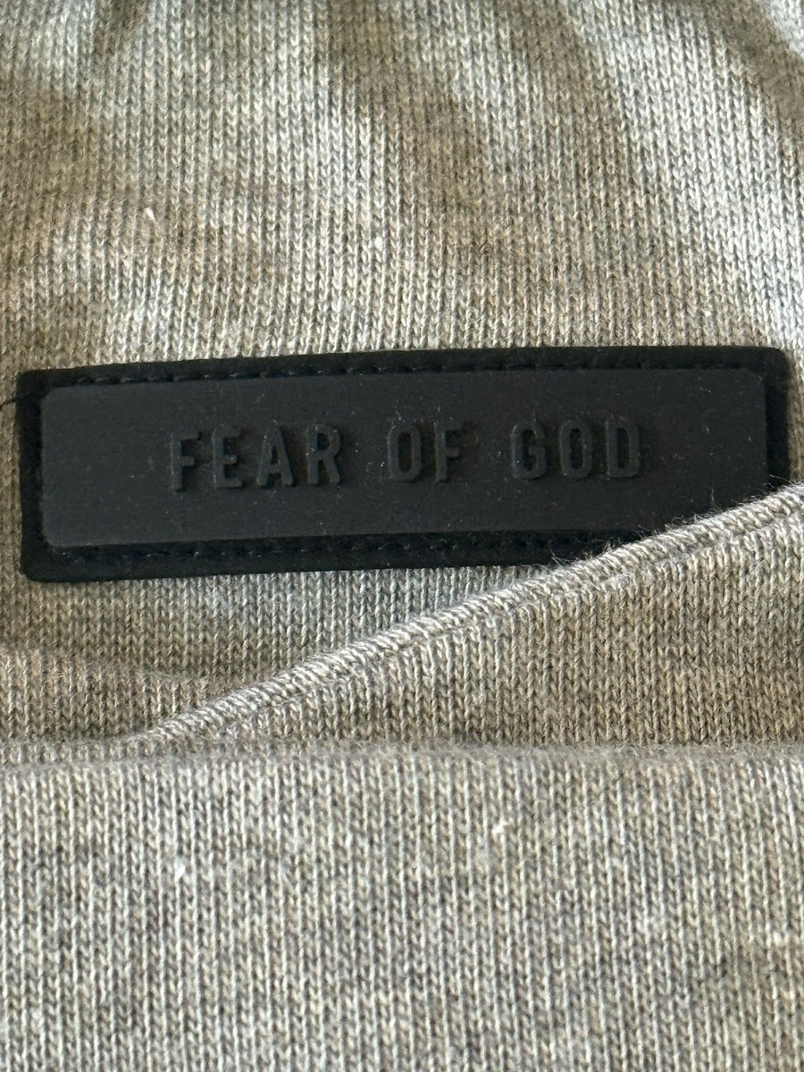 Fear Of God Essentials Heavy Jersey S/S Tee - Dark Heather Oatmeal XL View 4