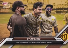 Dylan Cease 2024 Topps Now Road to Opening Day Bonus Card #ODB21 No-Hitter PR625