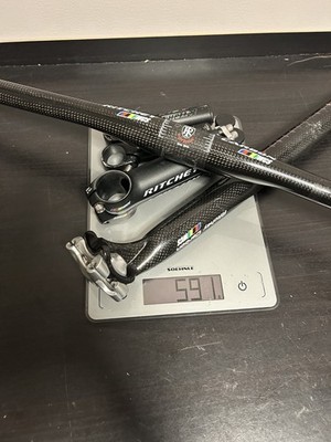 Ritchey WCS Carbon Set Handlebar Stem Seat Post Bar Ends Black | eBay