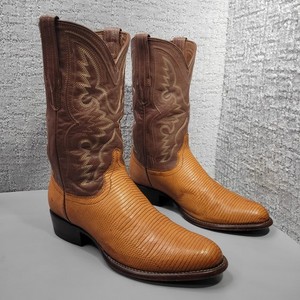 Tecovas\'s Exotic Nolan Limestone Vamp Lizard Boots Limited Edition Size 12.5D Tecovas the nolan - Gem main image 2