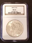 Morgan Silver Dollar 1884 O NGC MS 63