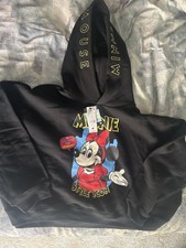 Disney Minnie Mouse Long Sleeve Hoodie Black Multi L