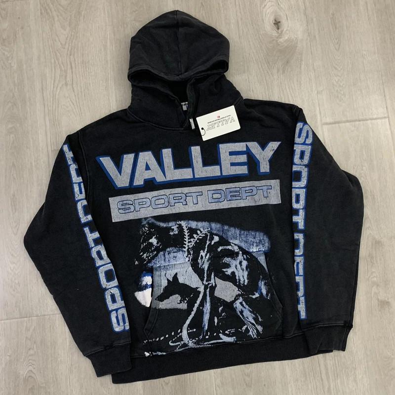 Vale Forever Valley Sport Dept Hoodie 'Black' Men's Streetwear