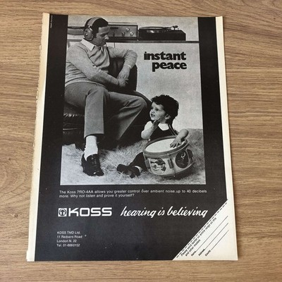 GRAM173 MAGAZINWERBUNG 11X8 KOSS PRO-4AA KOPFHÖRER