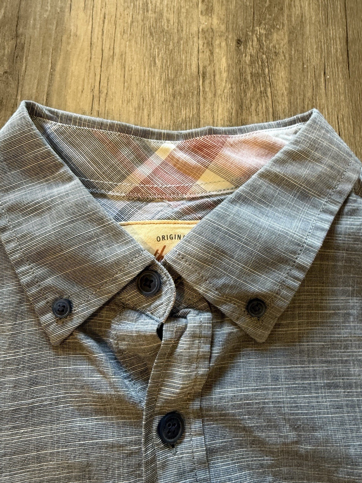 Weatherproof Blue Button Down Large - image 4
