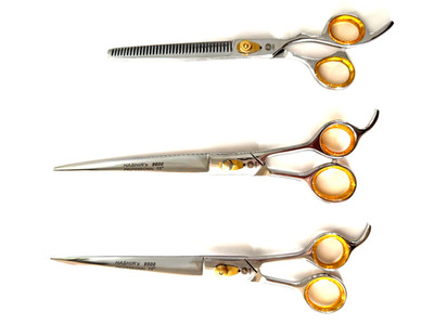 3pcs Barber Hair Trimming Grooming Variety Pack Thinning Scissors Shears CVD STR
