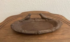 Cast Iron Vintage Bird Feeder or Waterer 13.5” Length x 7”Width