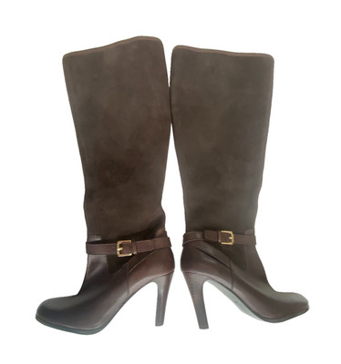   Lauren Ralph Lauren Women s Knee-High Boots Dark Brown NEW 6M