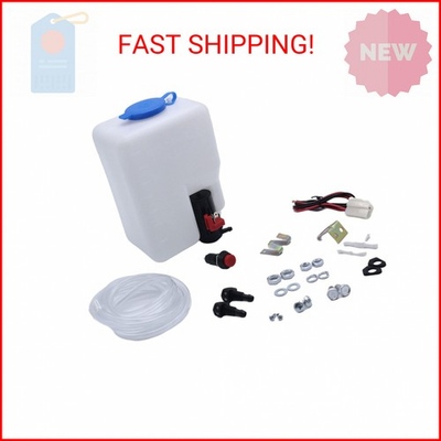 #ad Universal Car Windshield Washer Pump Kit Windshield Washer Pump Reservoir Kit 12 $22.47