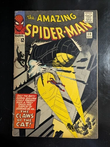 Amazing Spider-Man 30 (1965)- Stan Lee & Steve Ditko, 1st Appearance Cat Burglar