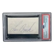 Lou Brock St. Louis Cardinals Signed Slabbed Cut Signature PSA/DNA - Image 3 of 4