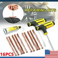 16PCS Tire Repair Kit DIY Flat Tire Repair Car Truck Motorcycle Home Plug Lhyqfj