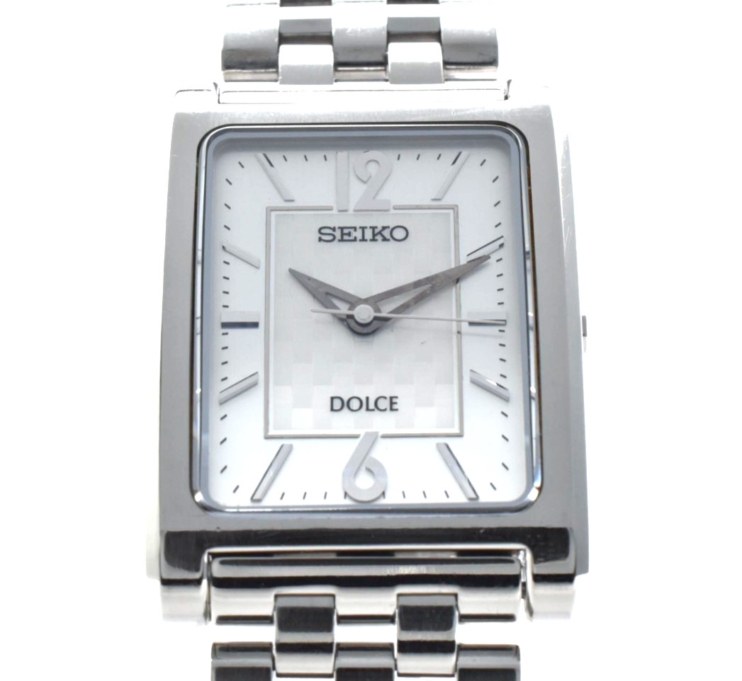 [NEAR MINT] SEIKO Dolce 4J40-0AC0 Silver Men's Watch Quartz From JAPAN