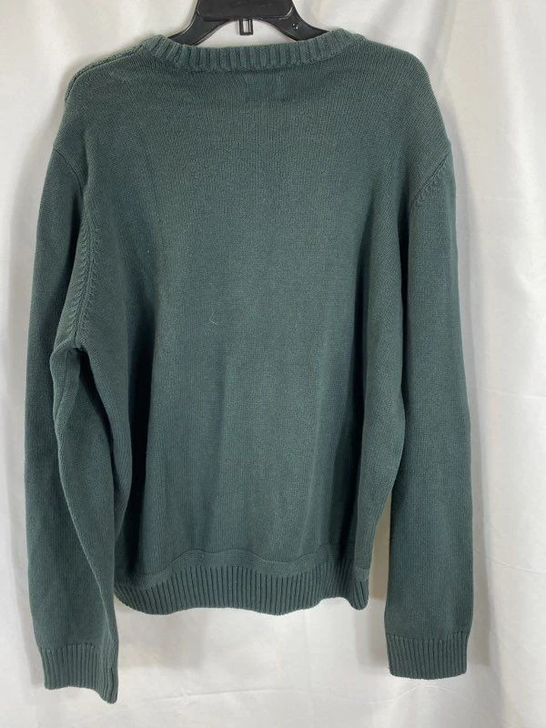 Suéter suéter tejido con cable verde XXL Ben Sherman para hombre Foto 2 de 4