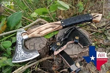 BEAUTIFUL CUSTOM HANDMADE CARBON PREMIUM TOMAHAWK VIKING AXE THROWING AH -2044
