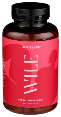 WILE Hot Flash Support Herbal Supplement -Menopause Relief & Hormones-60 Ct.