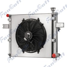 4-row Aluminum Radiator+shroud Fan For 99-2005 Jeep Grand Cherokee Wg Wj 4.7l V8