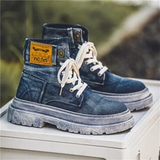 Men's Denim Casual Boots
