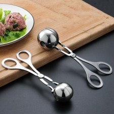Nonstick Meatball Tong Ball Maker Stainless Steel Melon Ballers Maker Tool