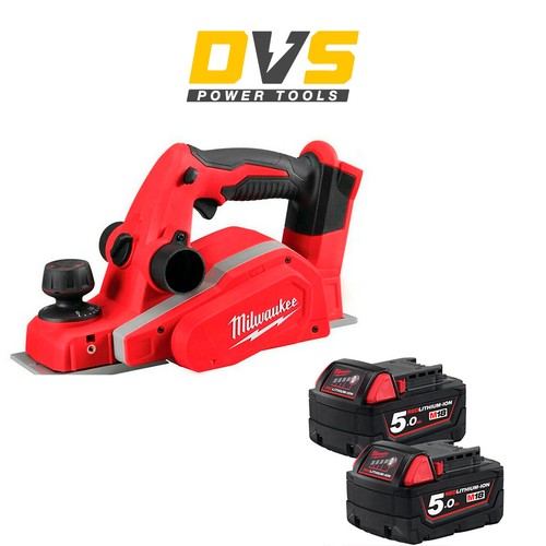 82mm Cordless Planer 2x 5Ah Batteries 