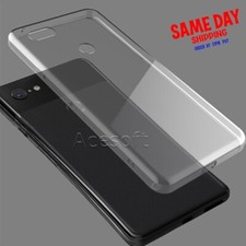 Premium Real Transparent Slim Soft TPU Case fit Google Pixel 3 XL Verizon Phone