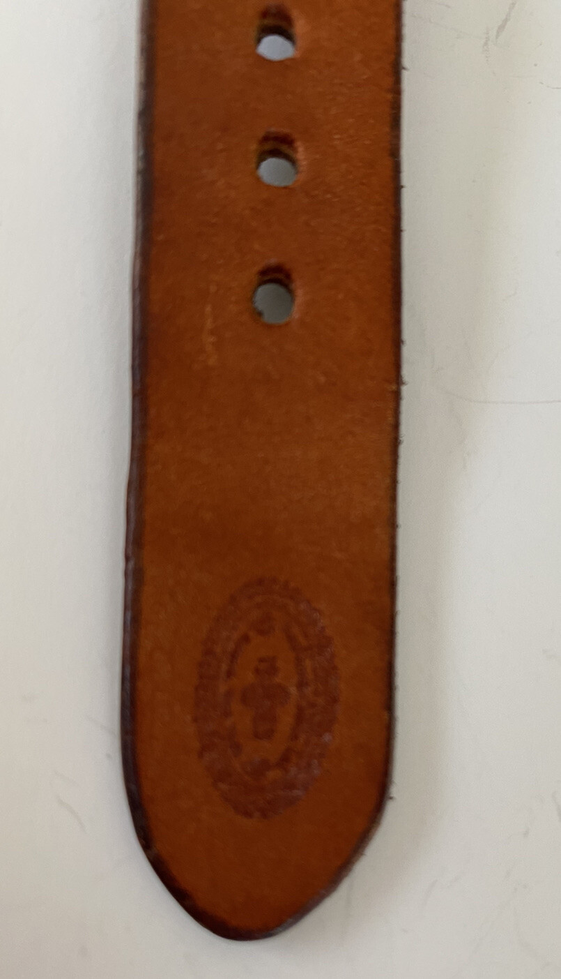 Vintage MAKENZIE CHILDS Made in USA Leather Strap Acc… Gem