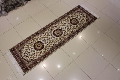 Tapis Coureur Bokhara Jaldar Rouge Fait Main – Laine Et Soie – 74x234cm