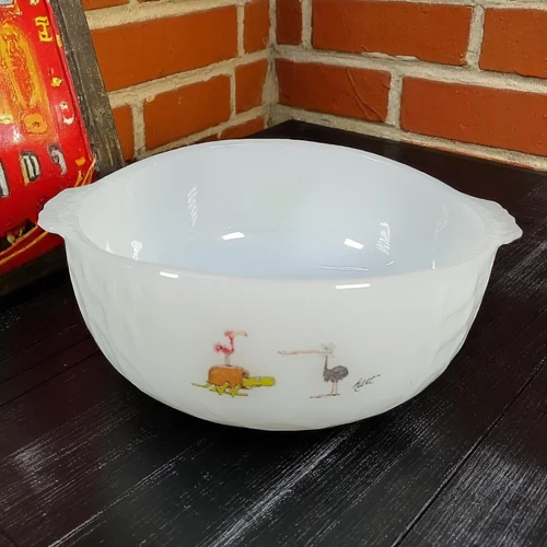 Fire King Anchor Hocking BC Comics Cereal Bowl, Johnny Hart Caveman Dinosaur