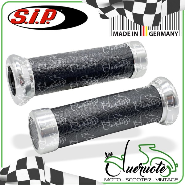 Handgriffe Schwarzes Leder Vespa Px T5 Gtr Gl Gs Ss Super Sprint Ts Rallye Cosa-image