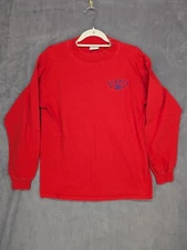 VF Imagewear Giants NY Football Shirt Men's Large Red long Sleeve
