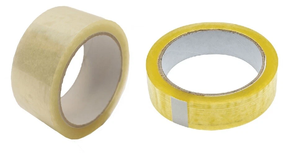 Heavy Duty Clear Cellotape Parcel Packing Tape - 25mm / 50mm x 66M 6,12,24  Rolls