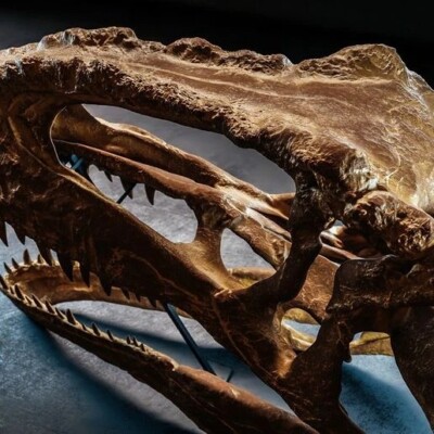 3d printed Giganotosaurus dinosaur head skull model dinosaur