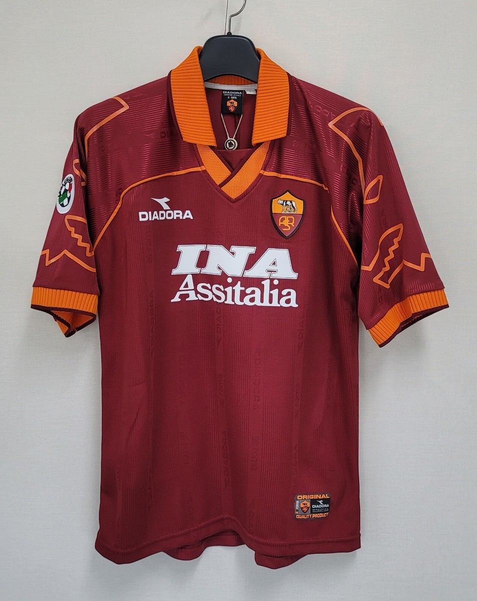 1999-00 AS ROMA Home No.8 NAKATA S/S SERIE A 99-00 jersey shirt