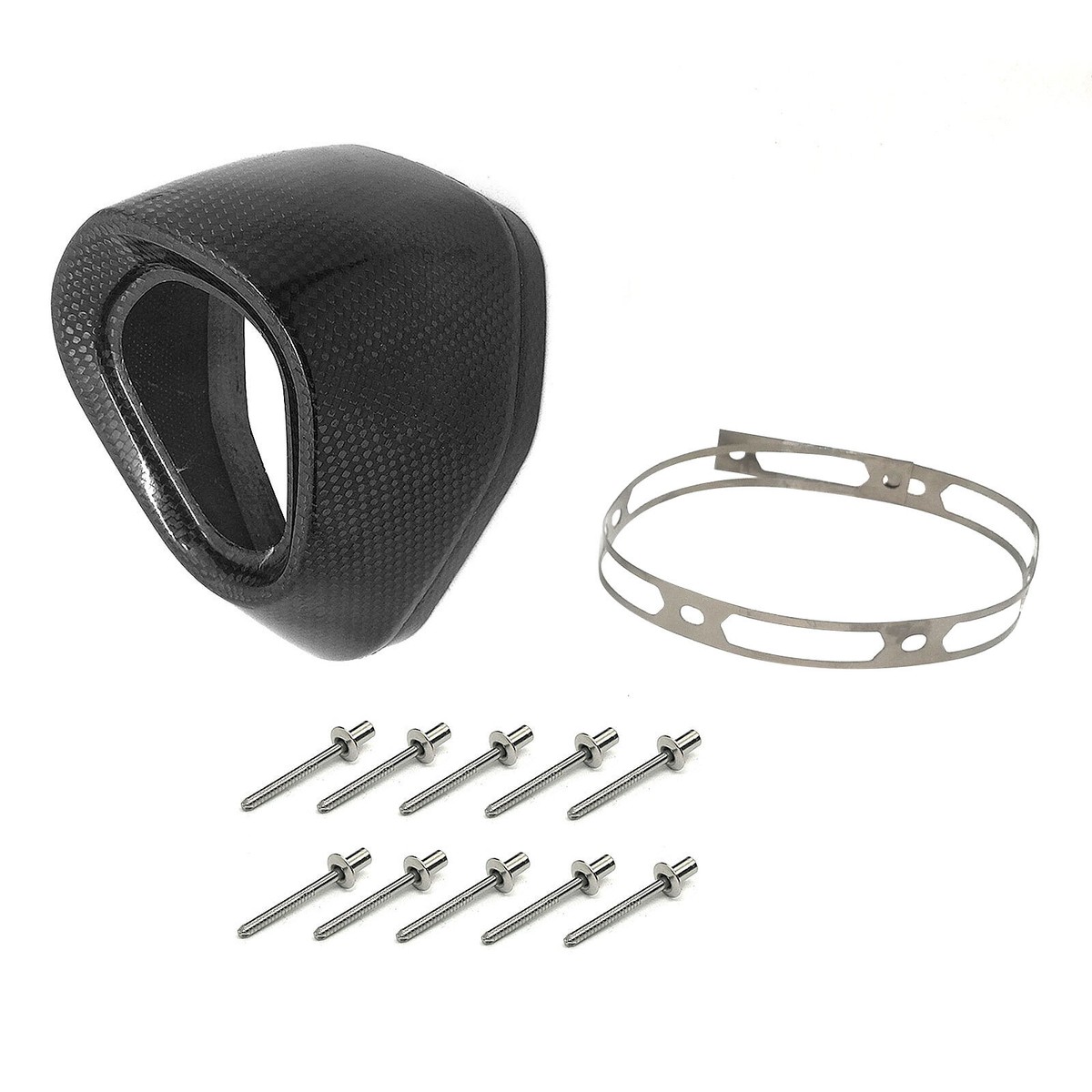 Fondello Marmitta In Carbon Look Per Yamaha T-MAX 500 E Majesty 400 (2001-2006)