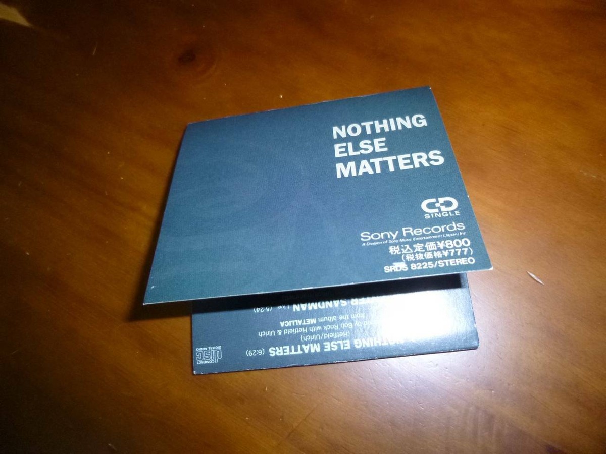 Metallica / Nothing Else Matters JAPAN 3