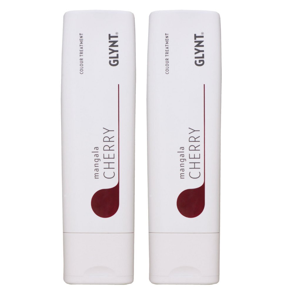 Glynt Mangala Tönungshaarkur 2 x 200 ml Cherry Tönungshaarkur Haarpflege Set