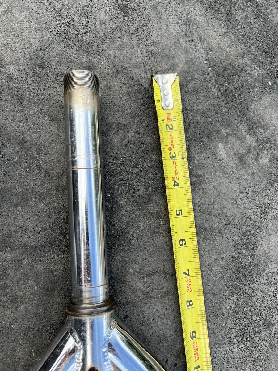 自転車本体 BMX Primo Kamikaze V3 Fork Chrome Nos Primo Kamikaze 1 1/8 threadless Bmx fork 14mm dropouts